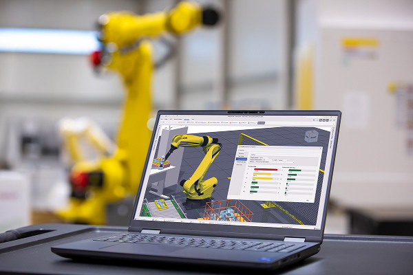 Laptop running ROBOGUIDE V10